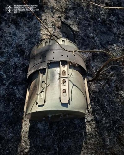 На Київщині жителі знайшли бойову частину БпЛА "Герань-2"