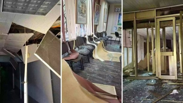"Вибиті вікна від першого до дев’ятого поверху": в Києві пошкоджено Книжкову палату України
