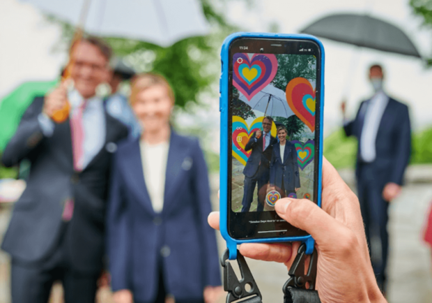 В Киеве появились интерактивные арт-зоны, посвященные дружбе со Швецией. Фото: Посольство Швеции.